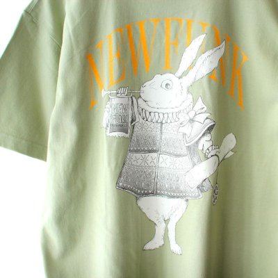 画像1: 【NEWFUNK】Rabbit TEE (Sage Green)