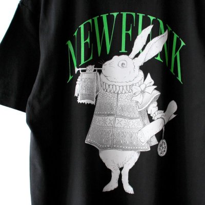 画像1: 【NEWFUNK】Rabbit TEE (Black)