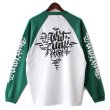 画像2: 【NEWFUNK】Roughing Raglan Long Sleeve Shirt (Grn/Wht) (2)