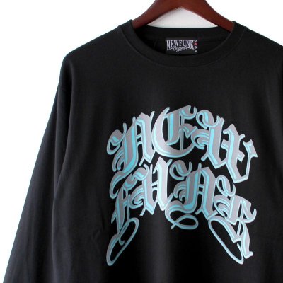 画像1: 【NEWFUNK】ASK Long Sleeve Shirt (Black)