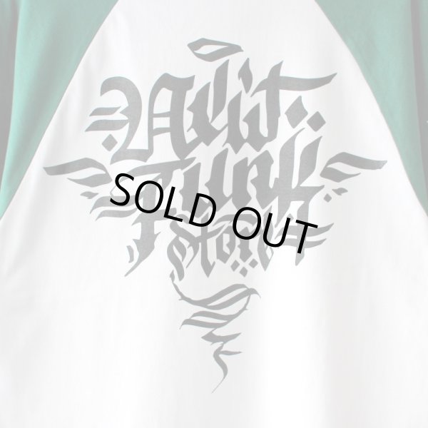 画像5: 【NEWFUNK】Roughing Raglan Long Sleeve Shirt (Grn/Wht) (5)