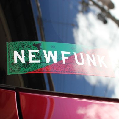 画像2: 【NEWFUNK】Hi Quality Sticker (Bk/Gr)