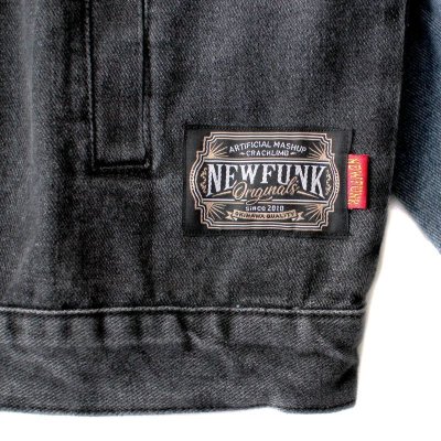 画像2: 【NEWFUNK】Wash Denim Jacket (Black)