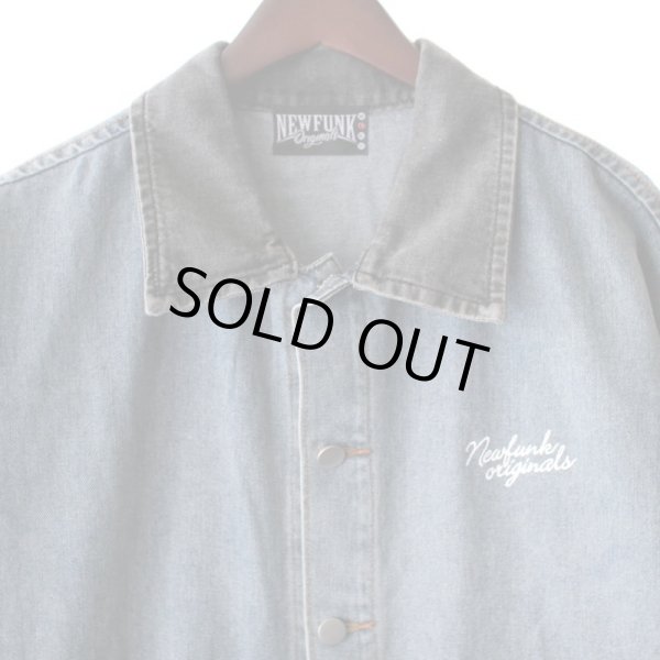画像3: 【NEWFUNK】WASH DENIM JACKET (Blue) (3)