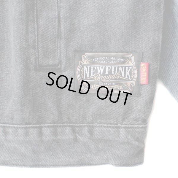 画像5: 【NEWFUNK】Wash Denim Jacket (Black) (5)