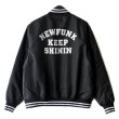 画像2: 【NEWFUNK】KEEP SHININ STADIUM NYLON JACKET (Black) (2)