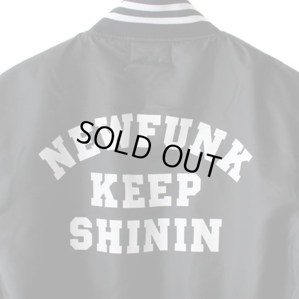 画像4: 【NEWFUNK】KEEP SHININ STADIUM NYLON JACKET (Black) (4)