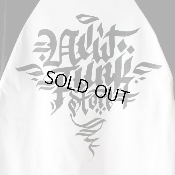 画像5: 【NEWFUNK】Roughing Raglan Long Sleeve Shirt (Blk/Wht) (5)