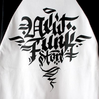 画像3: 【NEWFUNK】Roughing Raglan Long Sleeve Shirt (Blk/Wht)