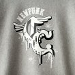 画像4: 【NEWFUNK × DAM ONE】CRACK HOODIE (Gray) (4)