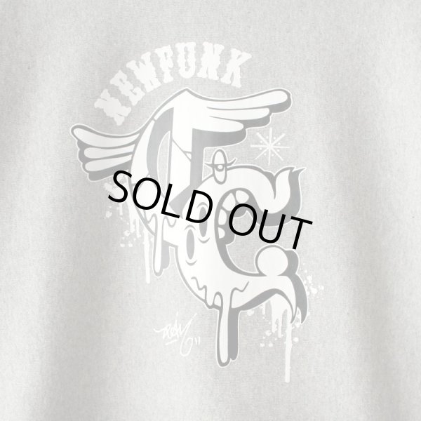 画像4: 【NEWFUNK × DAM ONE】CRACK HOODIE (Gray) (4)