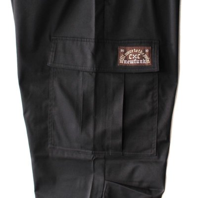 画像1: 【NEWFUNK】MILLITARY CARGO PANTS (Black)