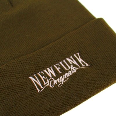 画像1: 【NEWFUNK】NFO KNIT CAP (Olive)