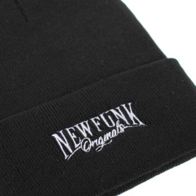 画像1: 【NEWFUNK】NFO KNIT CAP (Black)