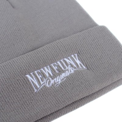 画像1: 【NEWFUNK】NFO KNIT CAP (Gray)