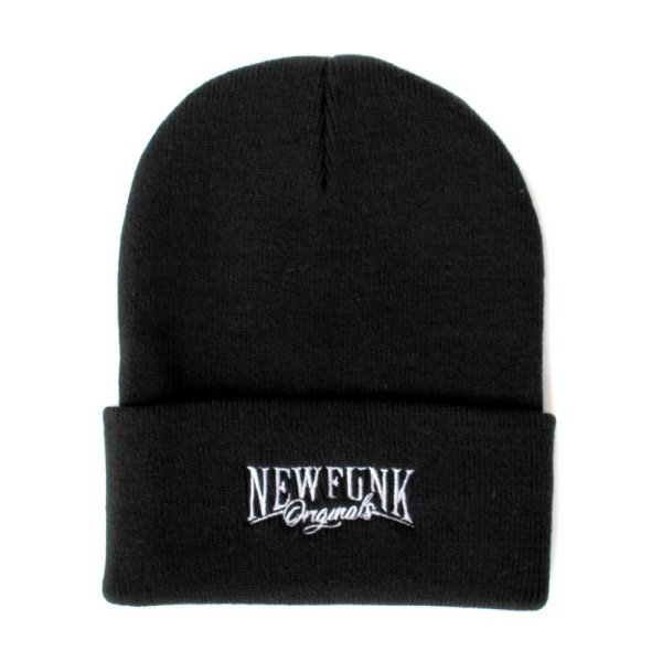 画像1: 【NEWFUNK】NFO KNIT CAP (Black) (1)