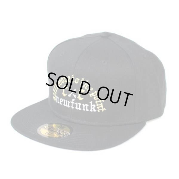 画像1: 【NEWFUNK】BROWN SNAPBACK CAP (Black) (1)
