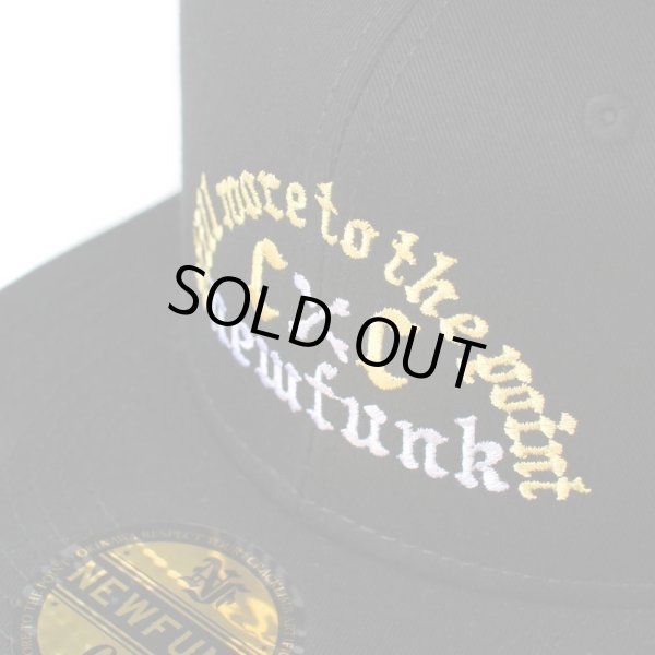 画像4: 【NEWFUNK】BROWN SNAPBACK CAP (Black) (4)