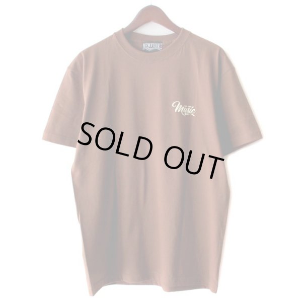 画像2: 【NEWFUNK】MUSIC ALL DAY TEE (Brown) (2)