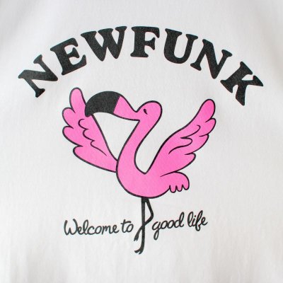 画像2: 【NEWFUNK】Flamingo TEE (White)