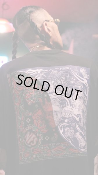 画像10: 【NEWFUNK × THE E.X.C】BANDANA TEE (Black) (10)