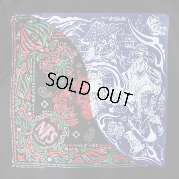 画像4: 【NEWFUNK × THE E.X.C】BANDANA TEE (Black) (4)