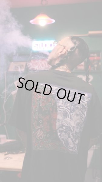 画像9: 【NEWFUNK × THE E.X.C】BANDANA TEE (Black) (9)