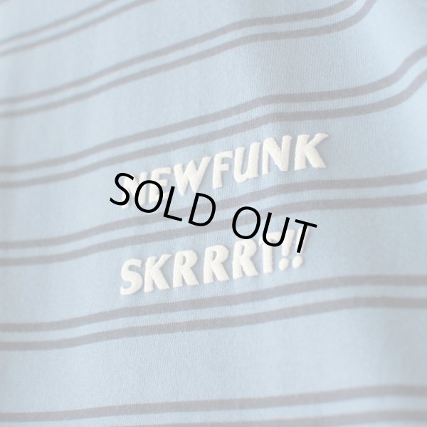 画像3: 【NEWFUNK】SKRRRT BORDER TEE (Smoke Blue) (3)
