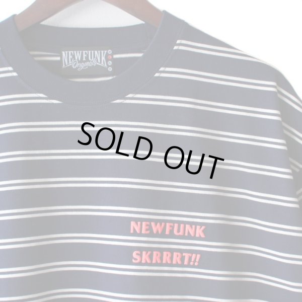 画像2: 【NEWFUNK】SKRRRT BORDER TEE (Dark Navy) (2)