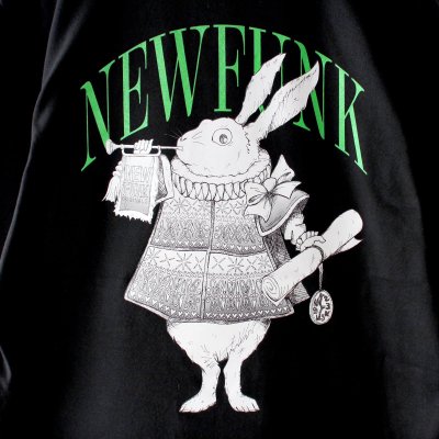 画像2: 【NEWFUNK】RABBIT Long Sleeve Shirt (Black)