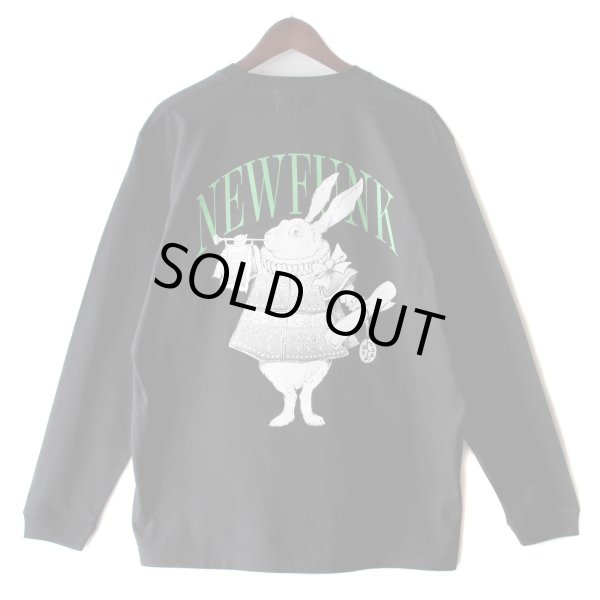 画像1: 【NEWFUNK】RABBIT Long Sleeve Shirt (Black) (1)