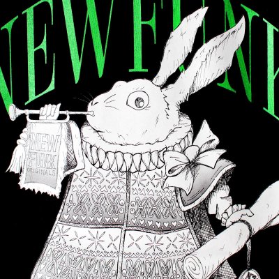 画像3: 【NEWFUNK】RABBIT Long Sleeve Shirt (Black)