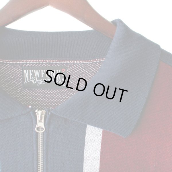 画像4: 【NEWFUNK】17'LOGO KNIT JACKET (Navy) (4)