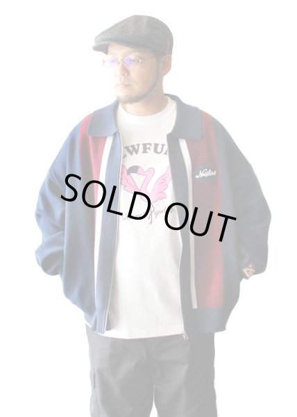 画像6: 【NEWFUNK】17'LOGO KNIT JACKET (Navy) (6)