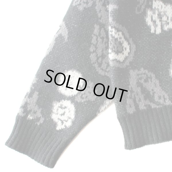 画像6: 【NEWFUNK】PAISLEY CREW NECK KNIT (Black) (6)