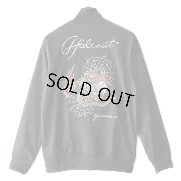 画像1: HIDEOUT SCULL TRACK JACKET (Black) (1)
