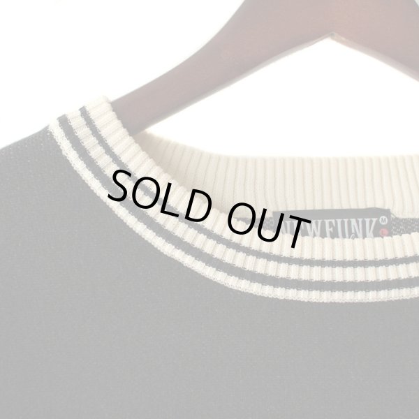 画像4: 【NEWFUNK】LINE CREW NECK KNIT (Black) (4)