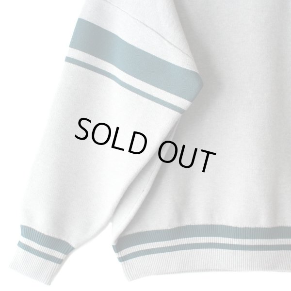 画像5: 【NEWFUNK】LINE CREW NECK KNIT (Gray) (5)