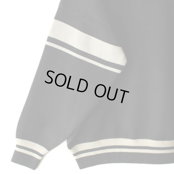 画像5: 【NEWFUNK】LINE CREW NECK KNIT (Black) (5)