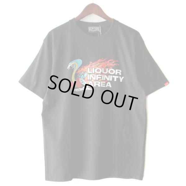 画像1: 【NEWFUNK】LIQUOR INFINITY AREA TEE (Black) (1)