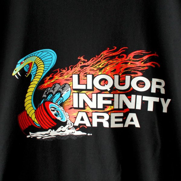 画像3: 【NEWFUNK】LIQUOR INFINITY AREA TEE (Black) (3)