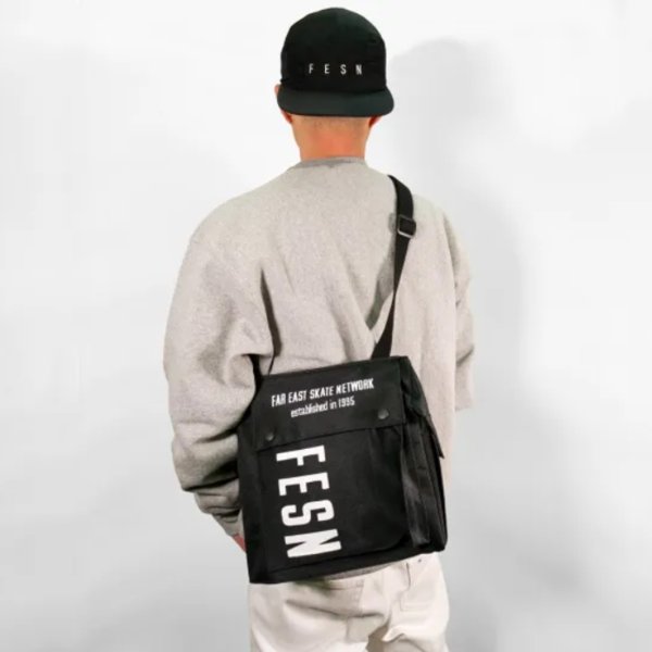 画像9: 【LIBE BRAND】FESN NYLON SHOULDER BAG (Black) (9)