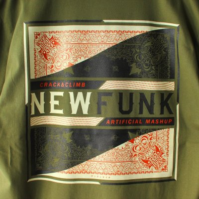 画像1: 【NEWFUNK】PAISLEY BANDANA TEE (Olive)