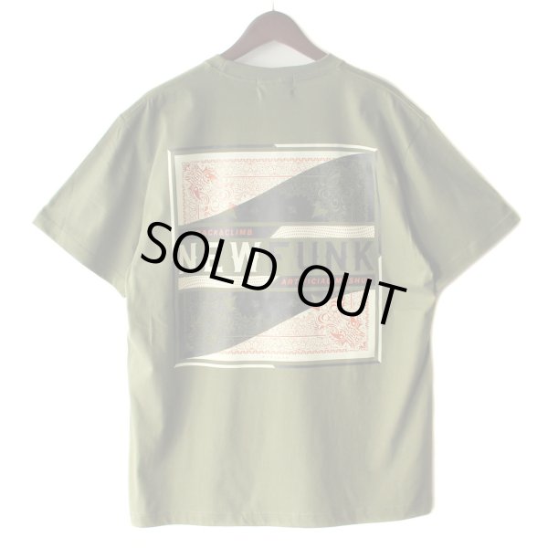 画像1: 【NEWFUNK】PAISLEY BANDANA TEE (Olive) (1)