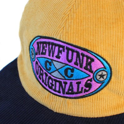 画像1: 【NEWFUNK】CROSS Codyroy Cap (Yellow/Navy)