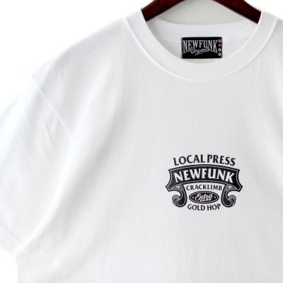 画像1: 【NEWFUNK】GOLD HOP TEE (White)