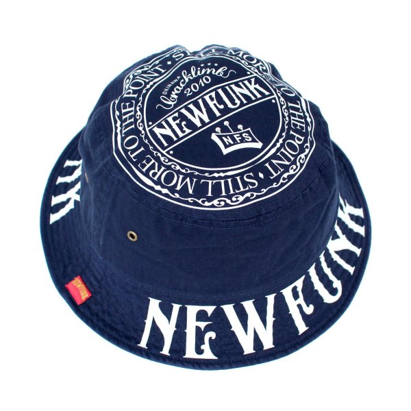 画像1: 【NEWFUNK】M.G CIRCLE BUCKET HAT (Navy)  (1)