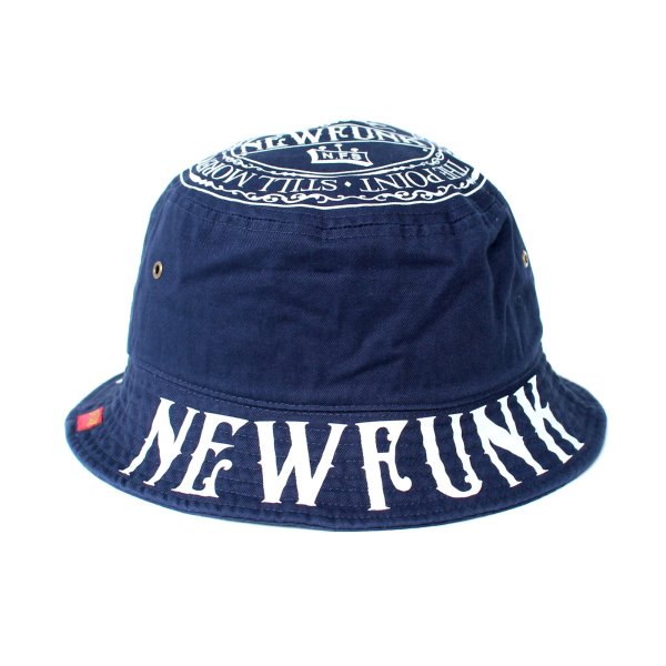 画像2: 【NEWFUNK】M.G CIRCLE BUCKET HAT (Navy)  (2)