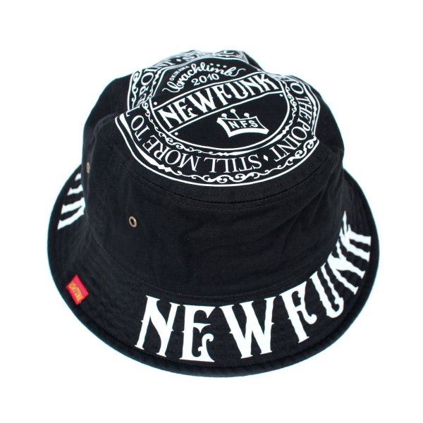 画像1: 【NEWFUNK】M.G CIRCLE BUCKET HAT (Black)  (1)
