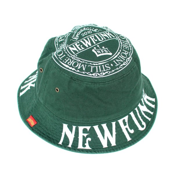 画像1: 【NEWFUNK】M.G CIRCLE BUCKET HAT (Green)  (1)